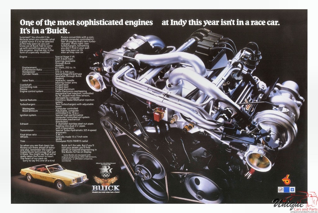 1983 Buick Riviera Pace Car Brochure